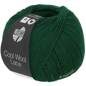 Lana Grossa COOL WOOL Lace | 42-mørk grønn