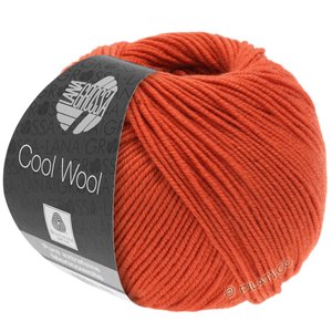 Lana Grossa COOL WOOL   Uni/Melange/Neon | 2066-oransjerød