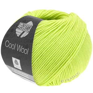 Lana Grossa COOL WOOL   Uni/Melange/Neon | 2089-gulgrønn