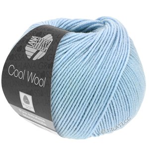 Lana Grossa COOL WOOL   Uni/Melange/Neon | 0430-lys blå