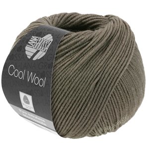Lana Grossa COOL WOOL   Uni/Melange/Neon | 0558-gråbrun