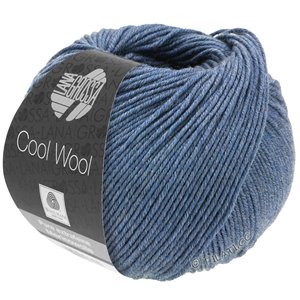 Lana Grossa COOL WOOL   Uni/Melange/Neon | 7128-jeans melert
