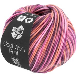 Lana Grossa COOL WOOL  Print | 830-rosa/rust/mauve/bjørnebær 