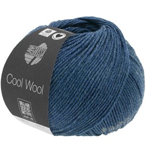 Lana Grossa COOL WOOL Mélange (We Care) | 1490-mørk blå melert
