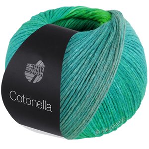 Lana Grossa COTONELLA | 09-turkis/mintgrå/majgrønn/karri/oker/gressgrønn/turkisgrønn/lys grønn