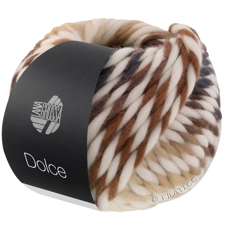 Lana Grossa DOLCE | 01-råhvit/beige/nougat/grå