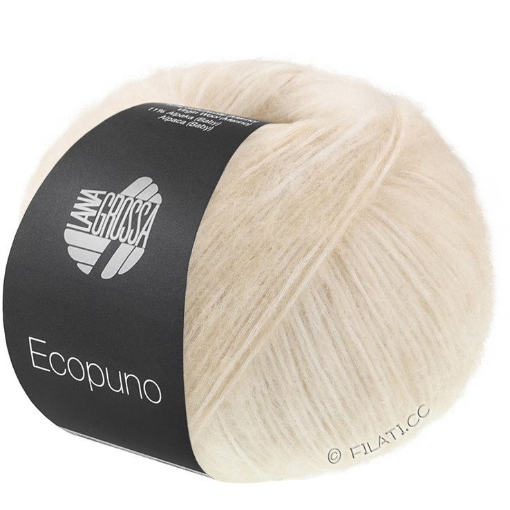 Lana Grossa ECOPUNO Sfumato | 701-råhvit/beige
