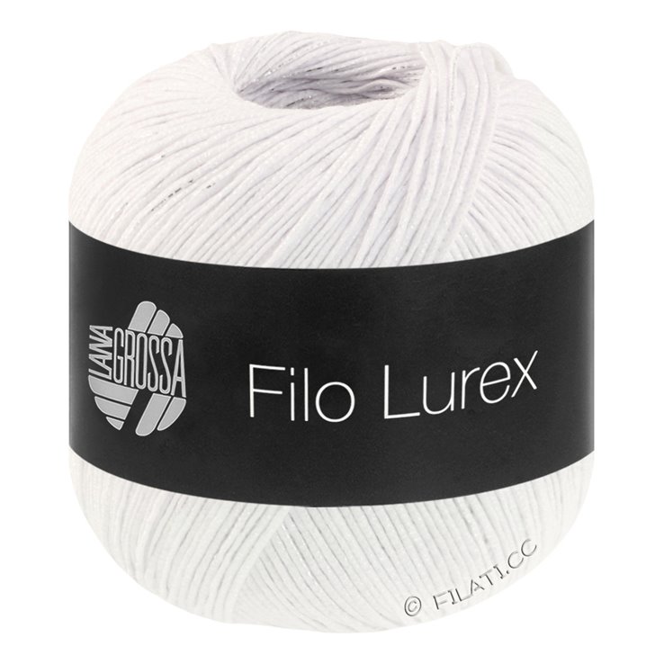 Lana Grossa FILO LUREX | 01-hvit