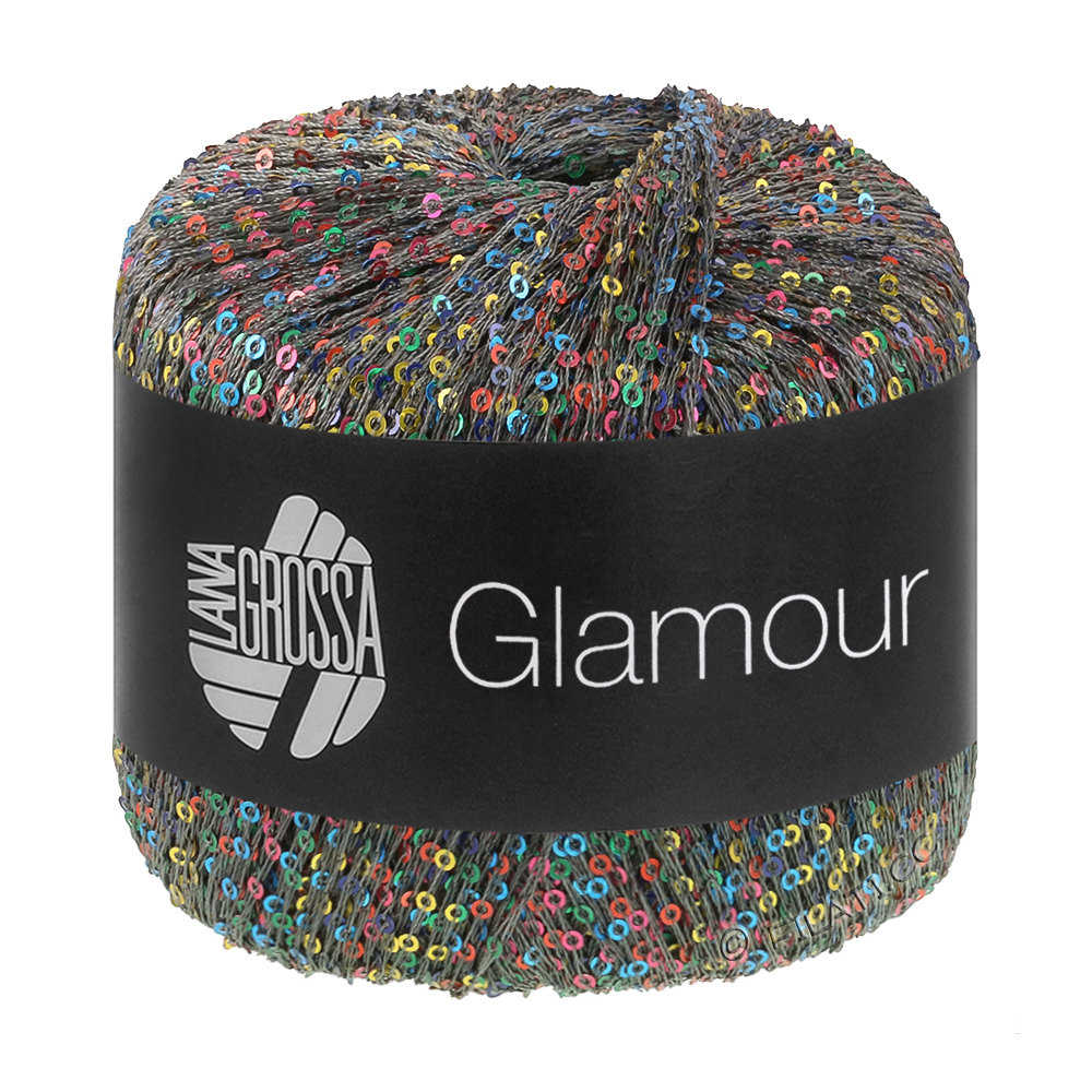 Lana Grossa GLAMOUR | 107-mørk blå/mørk grå