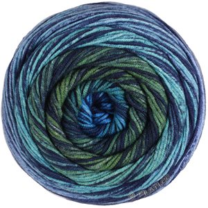 Lana Grossa  | 224-antrasitt/mint/grågrønn/mintgrønn/lys blå