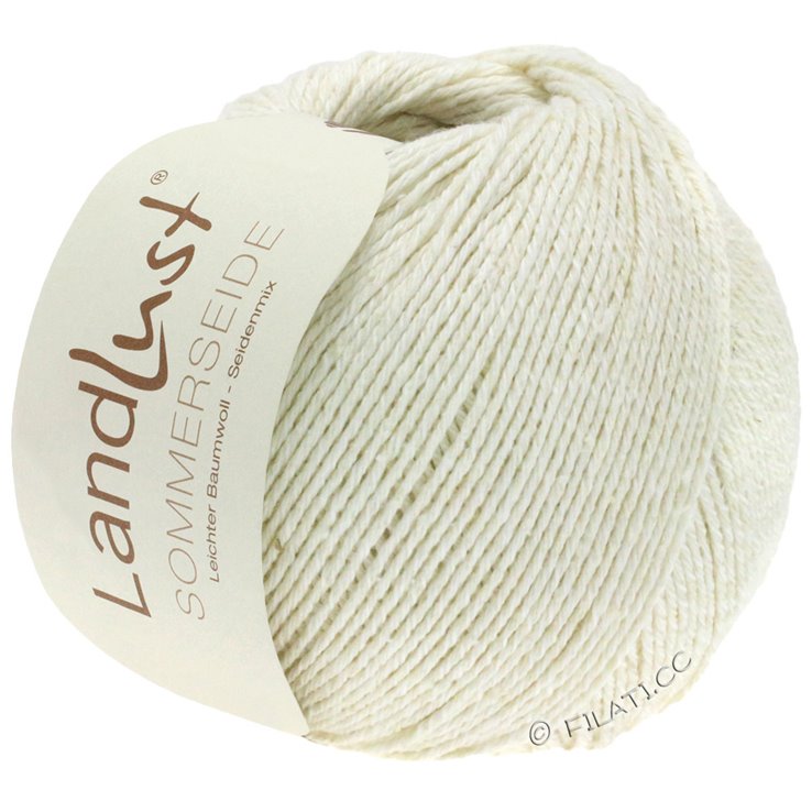 Lana Grossa LANDLUST SOMMERSEIDE | 001-hvit
