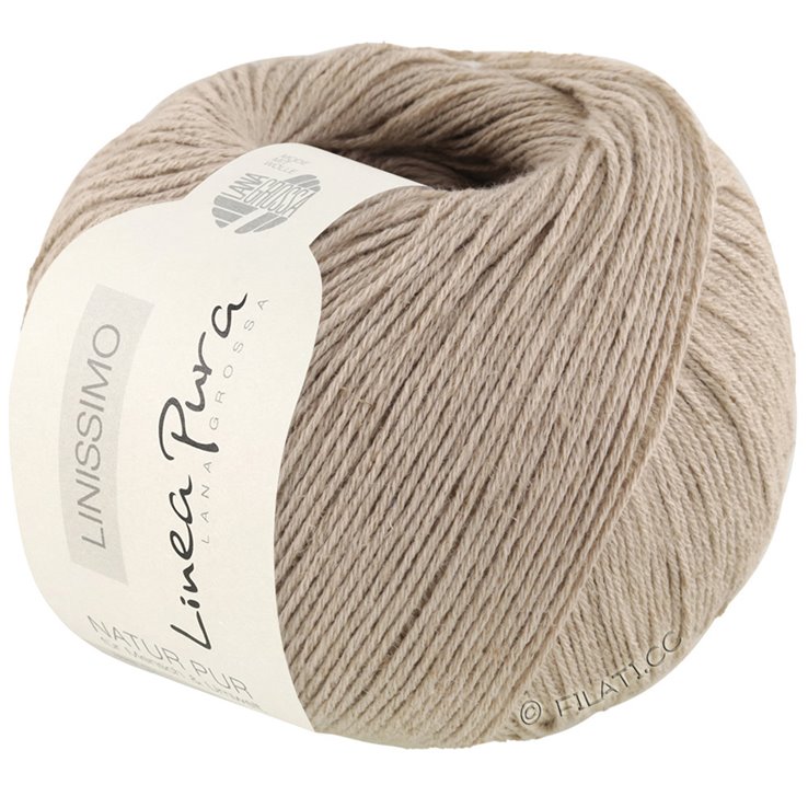 Lana Grossa LINISSIMO (Linea Pura) | 02-gråbeige