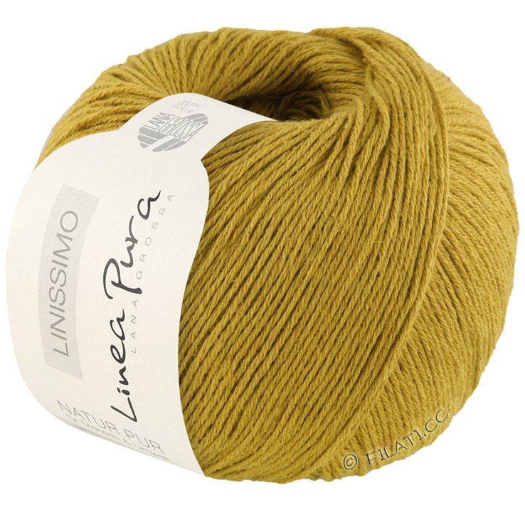 Lana Grossa LINISSIMO (Linea Pura) | 09-sennepgrønn