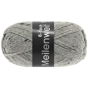 Lana Grossa MEILENWEIT 6-FACH 150g Mouliné/Print/Tweed | 8972-lys grå melert