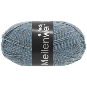 Lana Grossa MEILENWEIT 6-FACH 150g Mouliné/Print/Tweed | 9227-jeansblå melert