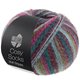 Lana Grossa MEILENWEIT 100g Cosy Socks Multi Stripes | 158-petrol/mørk fuksia/oliven/mynteturkis/mørk rød