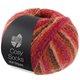 Lana Grossa MEILENWEIT 100g Cosy Socks Multi Stripes | 159-rød/fuksia/oransje/mørk brun/laks