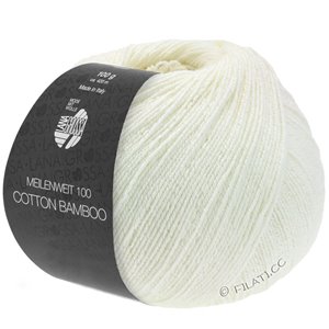 Lana Grossa MEILENWEIT 100g Cotton Bamboo | 09-hvit