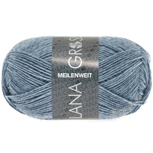 Lana Grossa MEILENWEIT 50g | 1302-jeans/grå melert