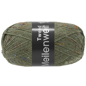 Lana Grossa MEILENWEIT 100g Tweed | 155-grønngrå