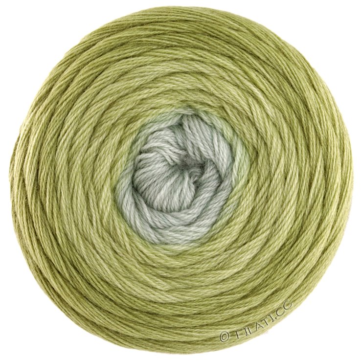 Lana Grossa MERINO LACE AQUARELL | 01-oliven/lys oliven/grønngrå