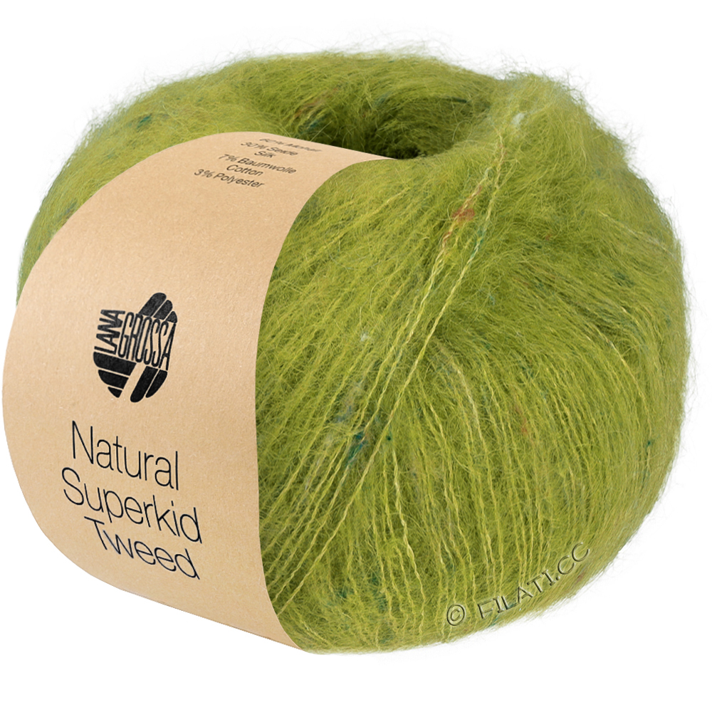 Lana Grossa NATURAL SUPERKID TWEED | 645-kiwigrønn