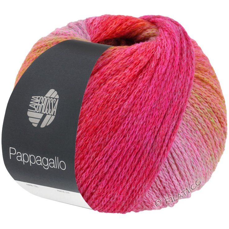 Lana Grossa PAPPAGALLO | 11-pink/brunrød/korall/bringebær