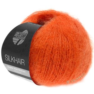 Lana Grossa SILKHAIR  Uni/Melange | 136-mørk oransje