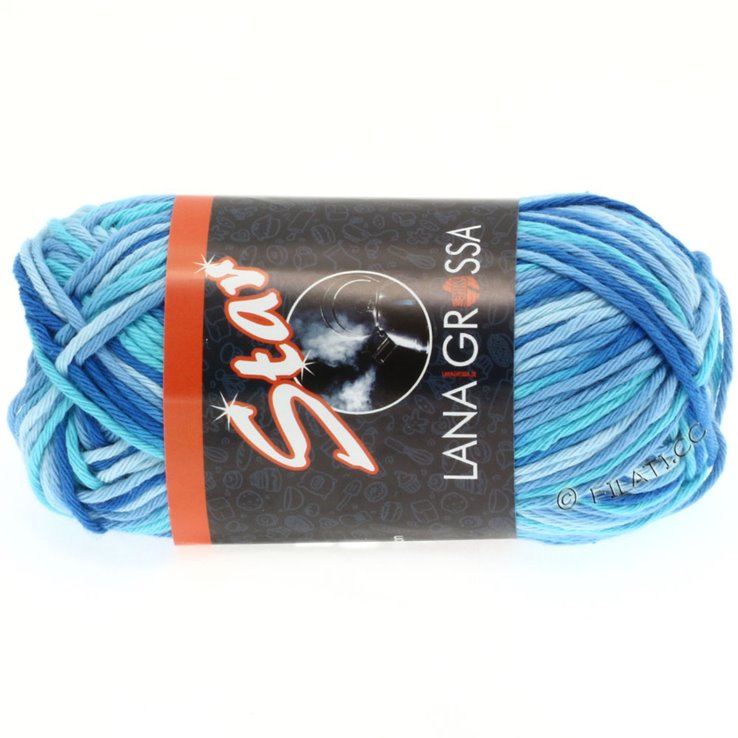 Lana Grossa STAR Print | 315-himmelblå/enzianblå/turkis/lys blå