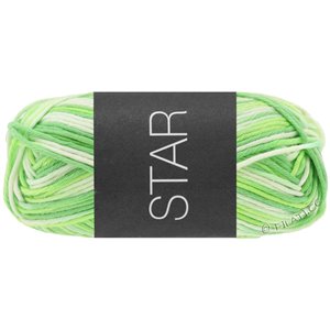 Lana Grossa STAR Print | 348-hvitgrønn/lys grønn/jade