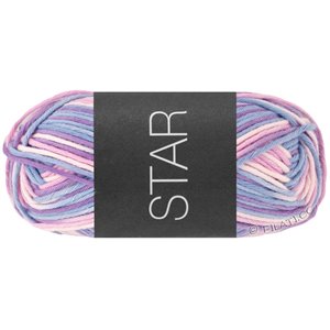 Lana Grossa STAR Print | 360-sart rosa/fiolblå/fiolett/syrin