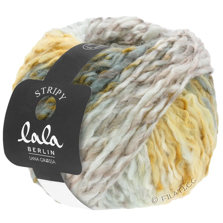Lana Grossa STRIPY (lala BERLIN) | 06-beige/sand/natur/lys grå/middelsgrå/kaki