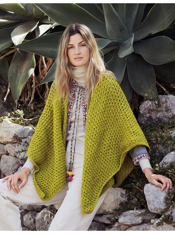 Lana Grossa SKJERF Alta Moda Cashmere 16 - Strikkeoppskrift (NO)