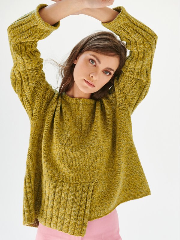 Lana Grossa PULLOVER Mary’s Tweed - Strikkeoppskrift (NO)