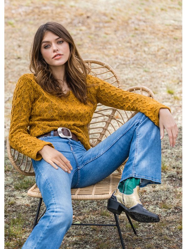 Lana Grossa PULLOVER Cashmere 16 Fine - Strikkeoppskrift (NO)