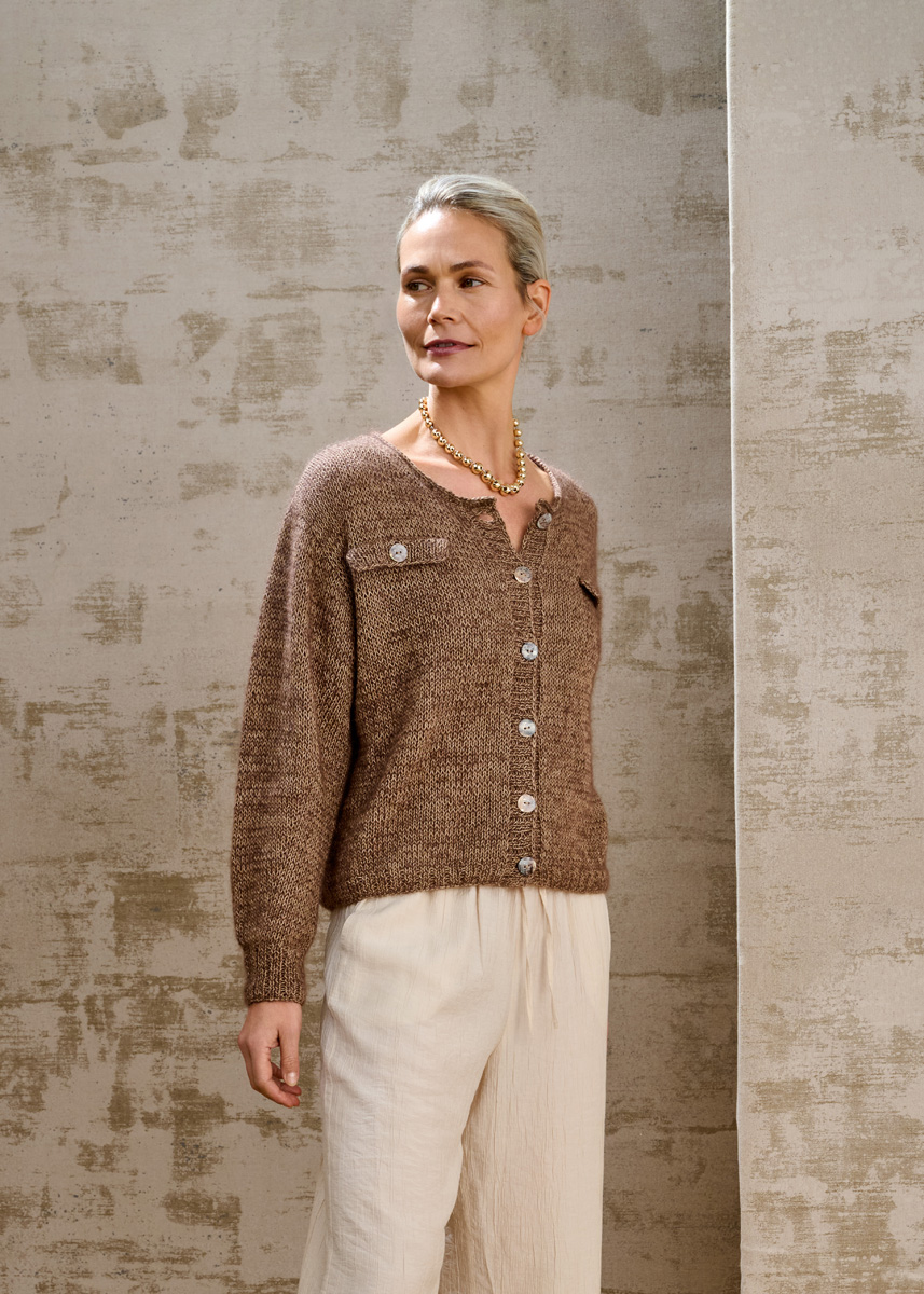 JAKKE Solo Lino & Silkhair fra Lana Grossa