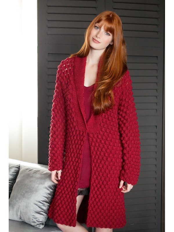 Lana Grossa KURZMANTEL IM RÖSCHENMUSTER Alta Moda Cashmere 16 - German Edition