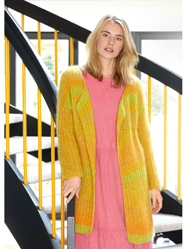 Lana Grossa JAKKE Silkhair - Strikkeinstruksjoner (NO)