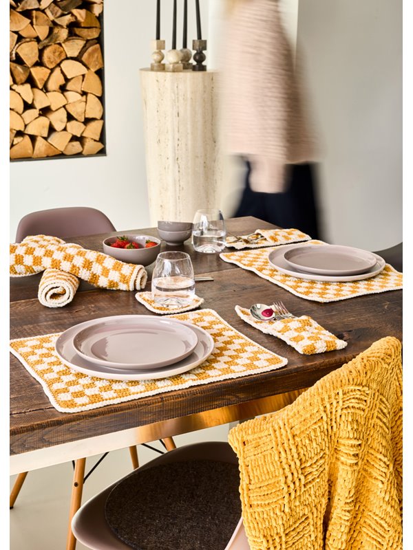 Lana Grossa FIRE BORDBRIKKER I RUTEMØNSTER The Look Fine