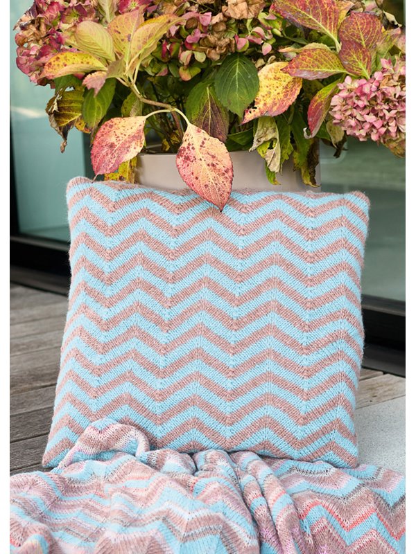 Lana Grossa PUTETREKK I SIKKSAKKMØNSTER Brigitte No. 2