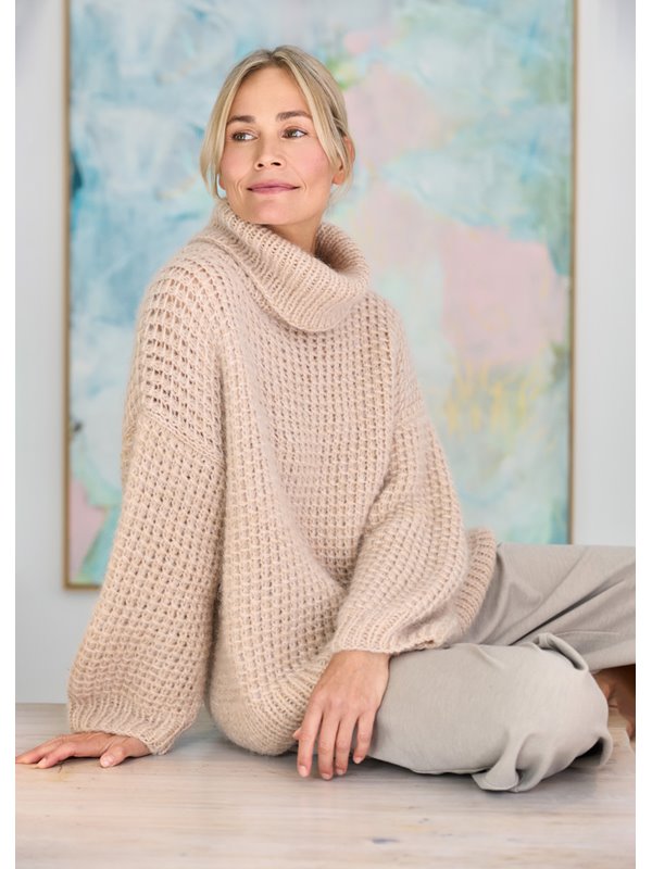 Lana Grossa GENSER MED RULLEKRAGE Nebbia & Silkhair