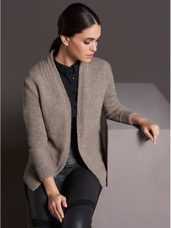 Lana Grossa CARDIGAN Alta Moda Cashmere 16 - Strikkeoppskrift (DK)