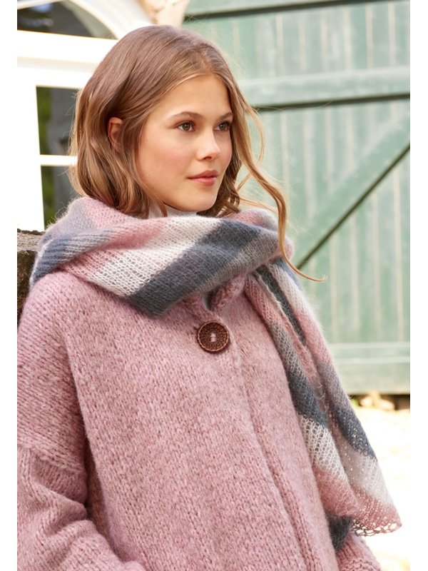 Lana Grossa STOLA Silkhair - Strikkeoppskrift (DK)