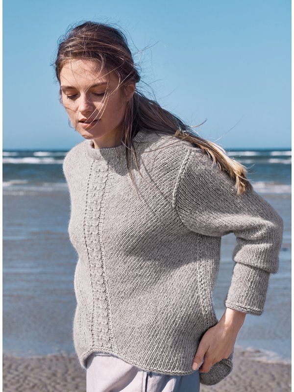 Lana Grossa PULLOVER Brigitte Nr. 2 - Strikkeoppskrift (DK)