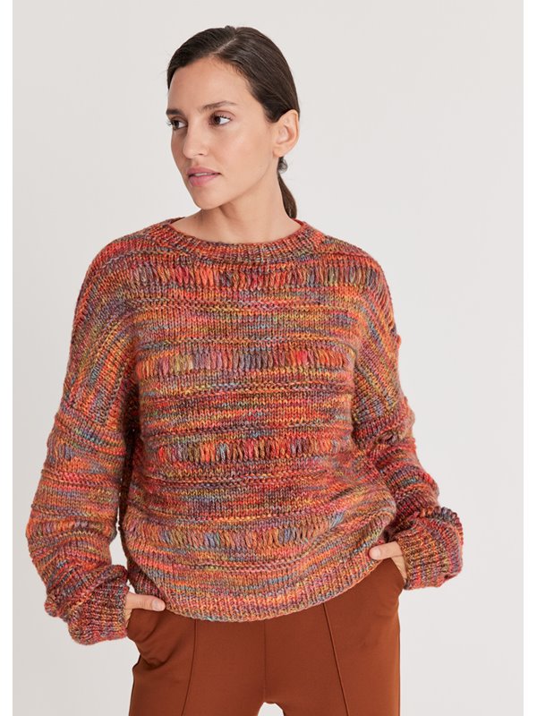 Lana Grossa PULLOVER Cool Merino Big Color - Strikkeoppskrift (SE)