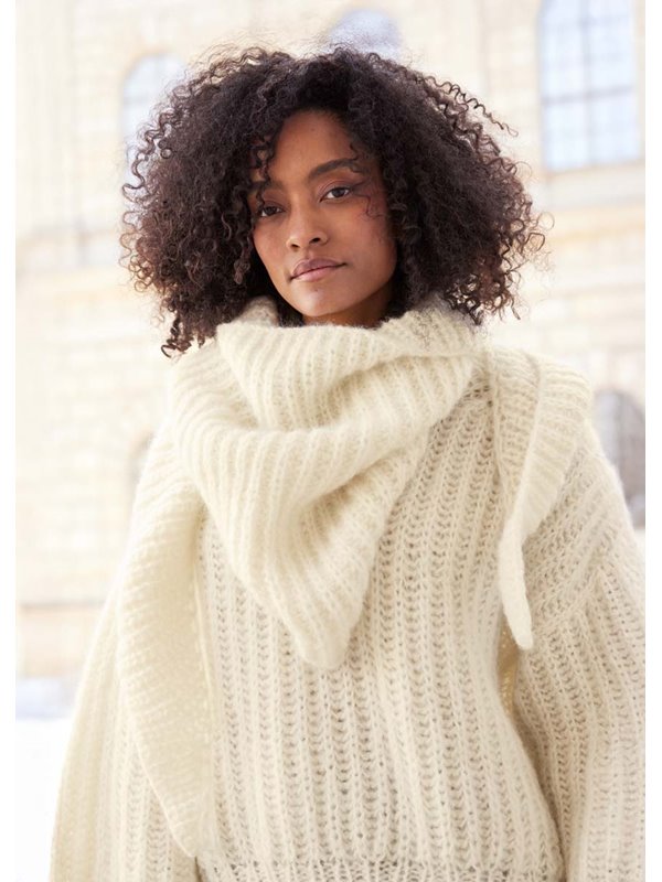 Lana Grossa TREKANTSSKJERF Mohair di Gio