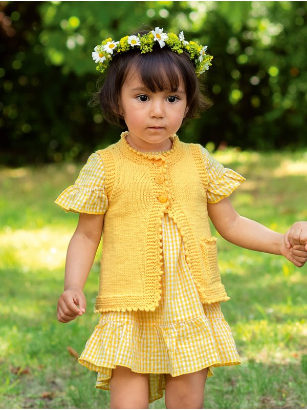 Lana Grossa VEST Elastico - Strikkeoppskrift (DK)