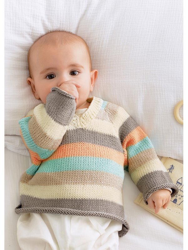 Lana Grossa GENSER Soft Cotton - Strikkeoppskrift (DK)