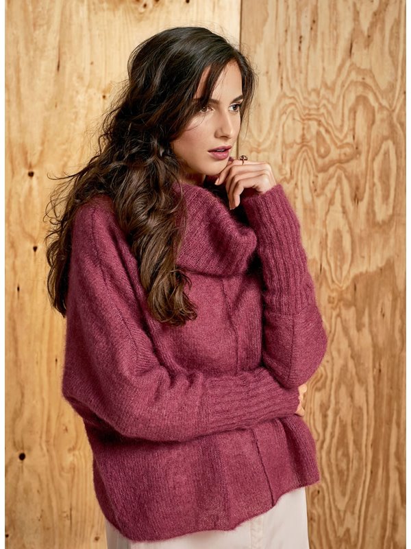 Lana Grossa FLEDERMAUSPULLI MIT ROLLKRAGEN Silkhair - German Edition