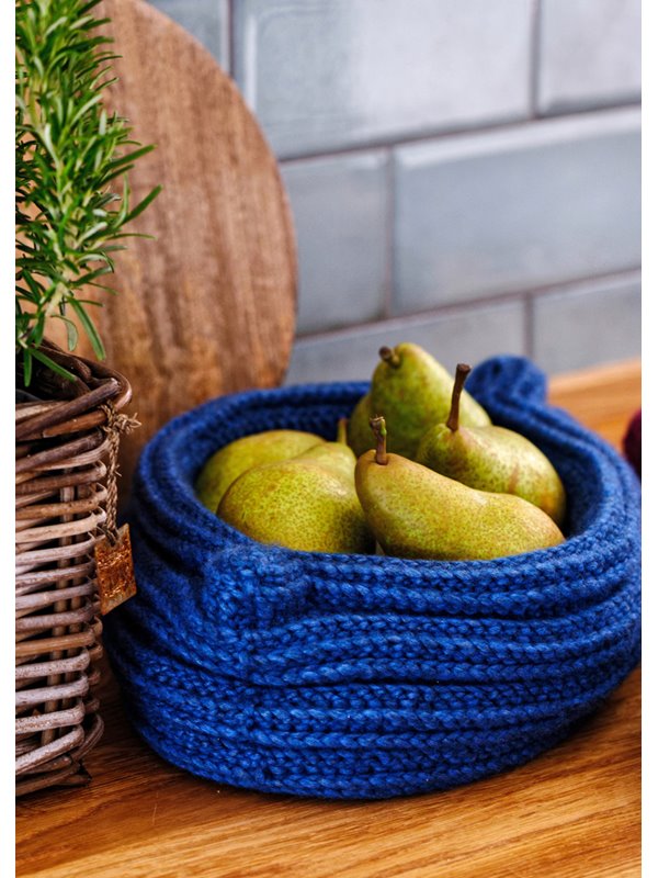 Lana Grossa STOR HEKLET KURV - Hekleoppskrift (SE)